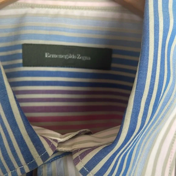 Ermenegildo Zegna Vertical Striped Shirt - Picture 2 of 8